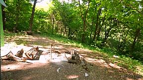 Complete girlfriend experience camping fishing cooking and outdoor sex