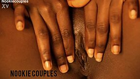 Real African teen shows her tight pussy in casual fun