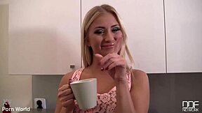 Czech Teen 18+ Sucks Hard Cock for Cum.