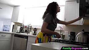 Familyorgasm - Step Daughter Gets On Her Knees And Starts Blowing Her Stepdad