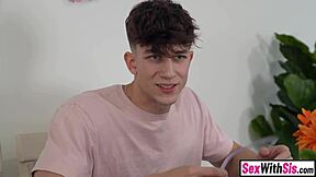 petite teen 18+ stepsis teams up with asian bestie to shock stepbro on easter with a wild 3some