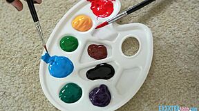 Teen beauty Laya Rae gets muff dived and fucked by hung Gi Joey