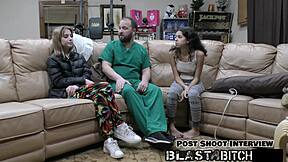 Daisy Beans, the Nurse, Humiliates Her Patient by Blasting His Pussy with Cum in POV