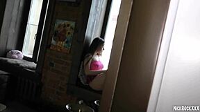 accidentally banged my step sister’s friend with round ass