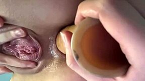 Anal Fucking Close Up With Huge Dildo Double Penetration