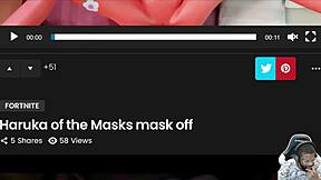 So, Mai with her fat ass gets carried, Nemia's bald pussy gets fucked, and Haruka sucks on that mask dildo from behind