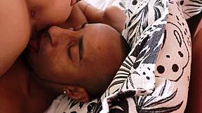 skinny girl shocked by the huge black cock size