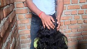 Hot telugu girl gets romantic in the bathroom with armpit play and gaping