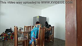 Young 18+ latina maid spreads her pretty pussy for uncle in homemade taboo, sexy and cute.