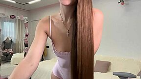 First Stream Sexy Teen in Costume, Wanna Watch Me Play?