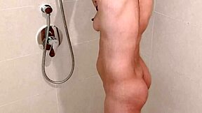 Priya bathes in shower while chatting with boyfriend in Hindi