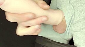 Ever Seen Robbystrokes’ Foreskin Extender in Action? Huge Cumshot Alert!