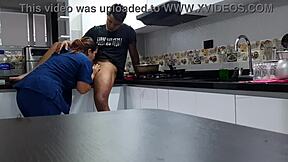 I Convinced My Employee to Bang in the Kitchen!