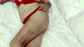 Blonde cougar has fun with young man