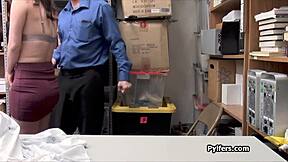 Is The Guard Fucking The Perky Teen Thief's Ass?