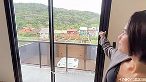 Latina Agent Sucks Monster Cock