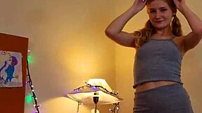 Petite cute girl passionately sucks huge dick in intimate scene