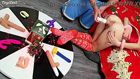 damn, two dildos just wrecking her tight lil pussy!