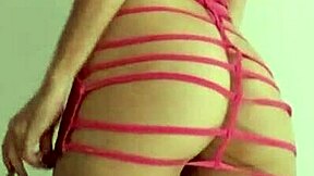 I'm being a slut in this bright pink dress, teasing with my curvy ass and small waist