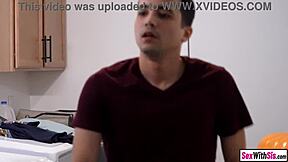 Wow, whipped cream off stepbros' sexy big boobs teen 18+ stepsisters!