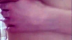 Russian brunette exposes pussy for tongue and toys