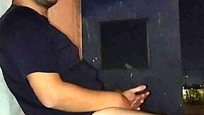 went to football field to get cum on face, almost got caught cumming