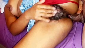 petite latina morena gets anal and orgasm with hairy pussy lips