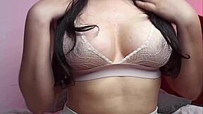 Horny Latina Shows Big Natural Tits And Erect Nipples