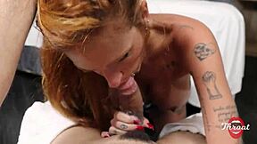 Busty Redhead Best Friend Sucks Until Lactating in Mouth