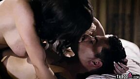 i'm the paranoid wife who doesn't trust the new teen babysitter, but she fucks my husband anyway