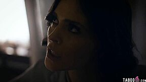 i'm the paranoid wife who doesn't trust the new teen babysitter, but she fucks my husband anyway