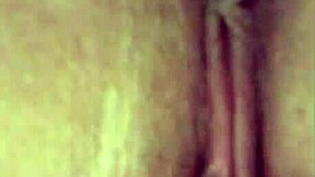 Russian brunette exposes pussy for tongue and toys