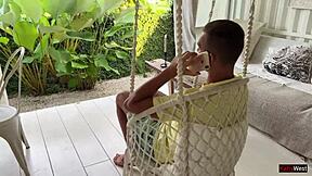 prank on snake-catching girl - flashed my snake in pants for a wild reaction