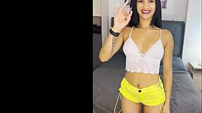 Skinny Latina Teen's First Blowjob With Axel Johnson's Big Cock In Casting