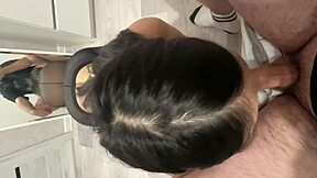 Student blows friend good, cum in mouth homemade