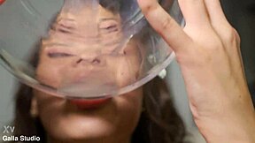 Regina moonshine takes 4 on 1 bbc with ball licking and double penetration