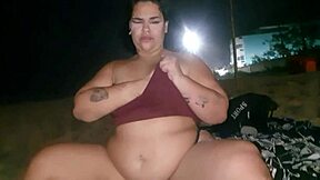 Teen Flashes Big Ass and Nipples Solo