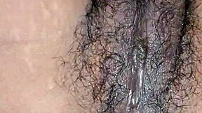 Very Hot Hairy Desi Indian Bhabhi Inserting Dildo!
