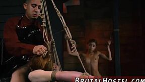 Wow, sneaky teen and mature try anal strapon first time!