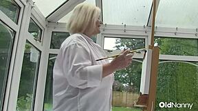 Is Lacey Starr teaching Luke Hotrod a wild art lesson?