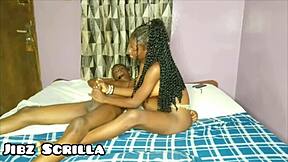 Ebony teen 18+ sucking boobs and pounding pussy is amazing! 😍