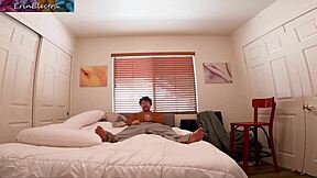 Milf catches stepson masturbating.