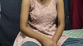 step brother and little step sister have rough sex at college