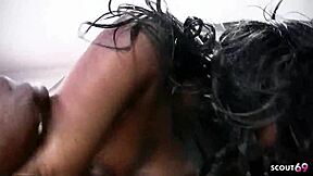 Ebony Barbie Banxxx with bouncing boobs drilled by huge black cock