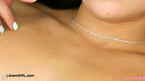 Super cute brunette teen shows sexy body in casting interview