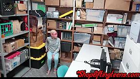 Is This Kinky Black Teen 18+ Riding Cock While Bound After Shoplifting Her Punishment?