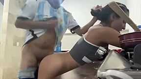 pov horny argentina girl gets fucked hard and creampied 😈