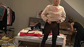 Petite 18+ redhead college girls throw hot lingerie thong party with sexy costume haul