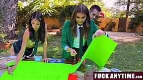 hot teen 18+s freeused by teacher during study sessions - wild! 😜