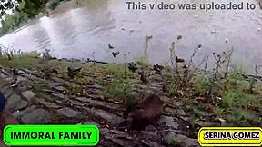 Dean and Dan Double Pound Petite Serina Gomez's Pussy in Prague